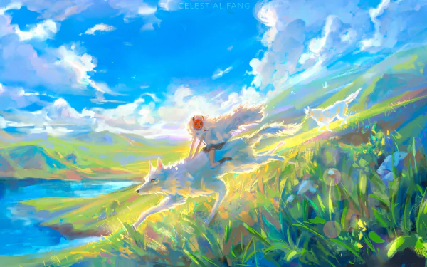 Anime Princess Mononoke HD Desktop Wallpaper | Background Image