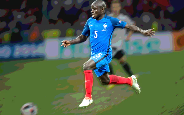 French soccer N'Golo Kanté Sports HD Desktop Wallpaper | Background Image