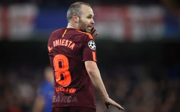 Spanish soccer Andrés Iniesta Sports HD Desktop Wallpaper | Background Image