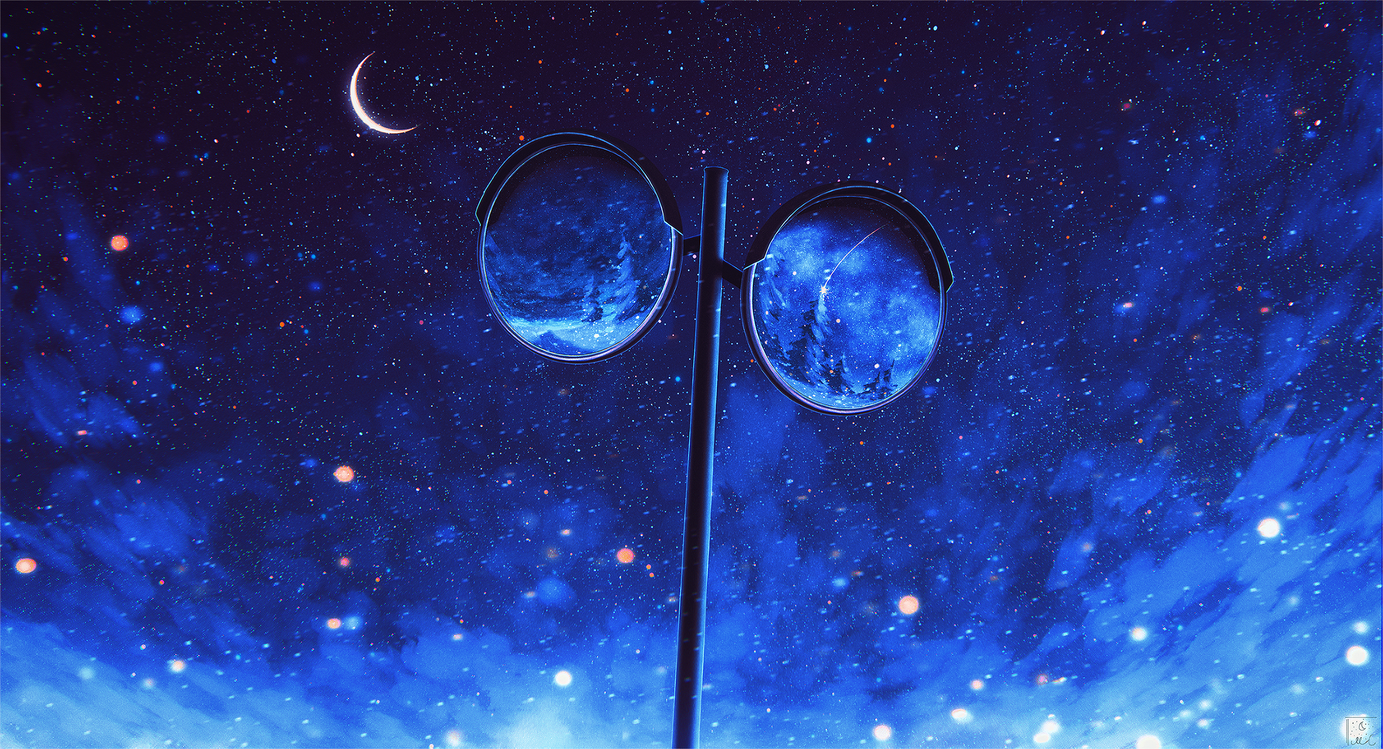 Night Sky Anime Wallpaper Stock Photo, Picture and Royalty Free Image.  Image 206808578.