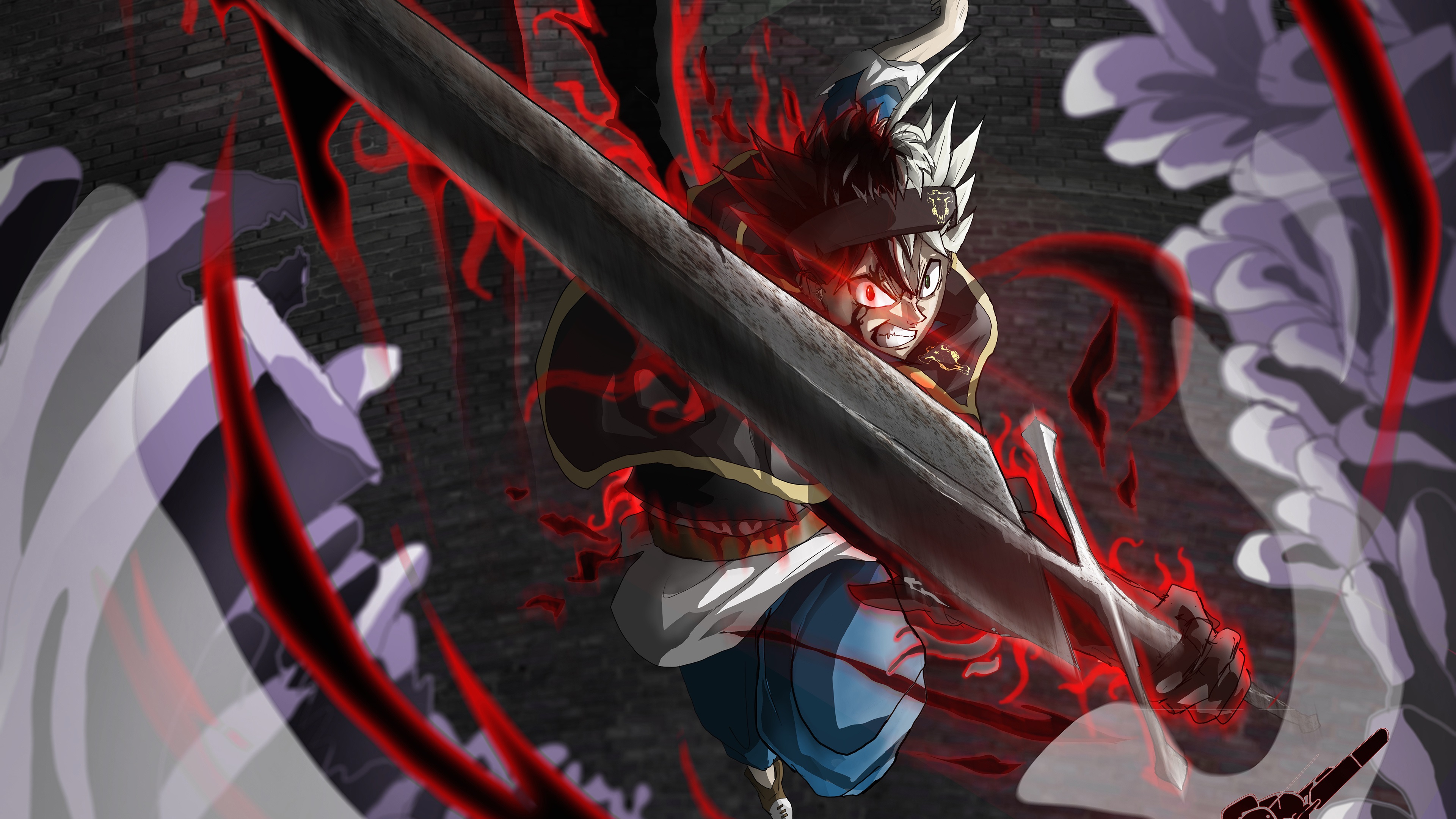 Live Wallpaper 4K Asta (Black Clover) 