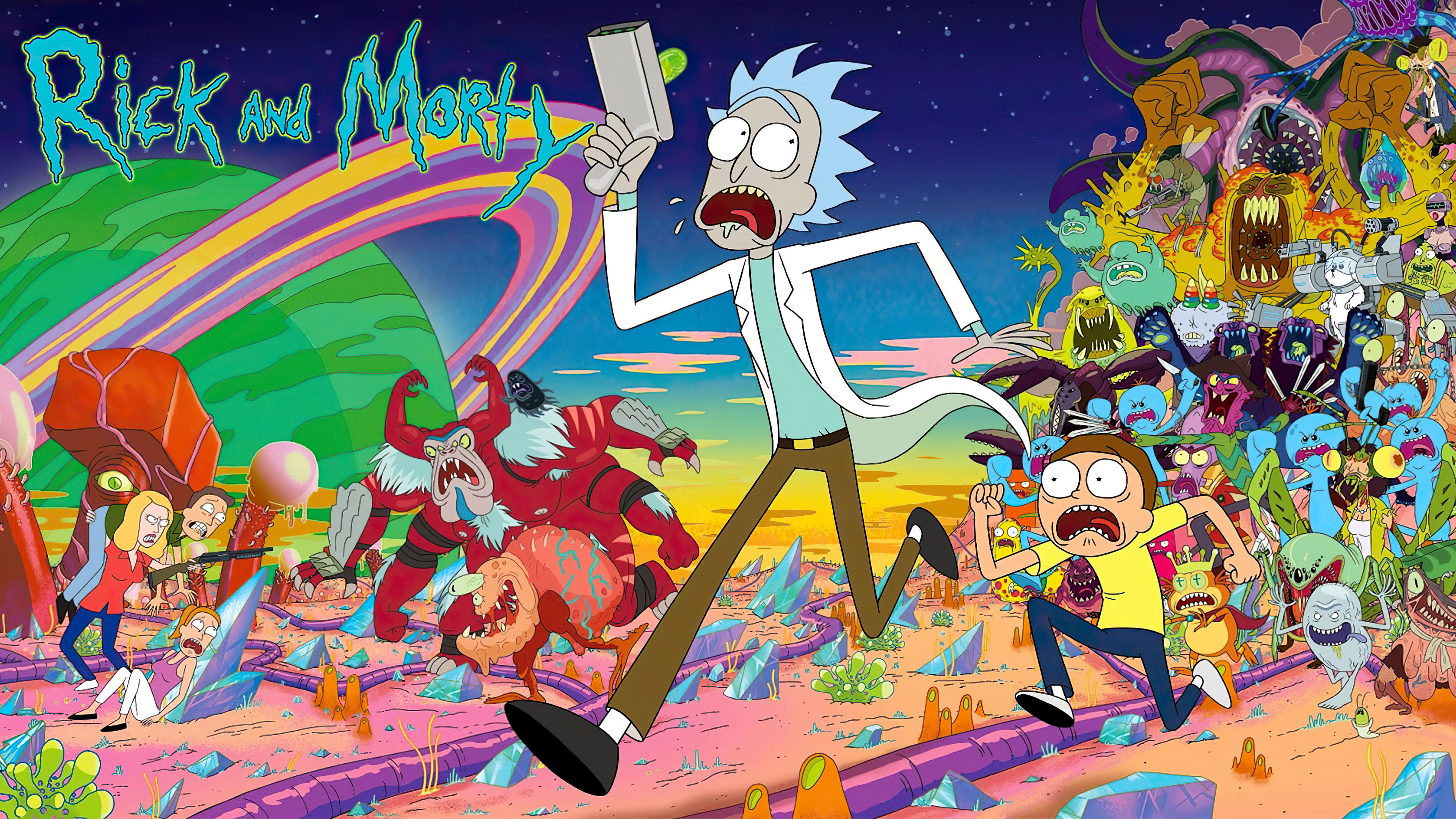 Download Beth Smith Jerry Smith Summer Smith Morty Smith Rick Sanchez TV  Show Rick And Morty 4k Ultra HD Wallpaper