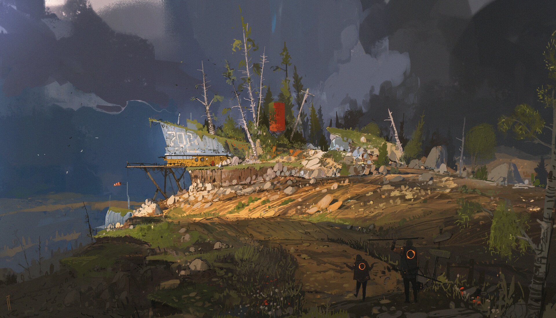 Fantasy Landscape HD Wallpaper by Ismail Inceoglu