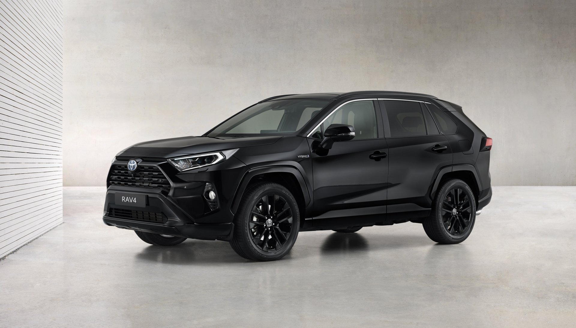 Download Black Car SUV Compact Car Car Toyota Vehicle Toyota RAV4 Hybrid 4k Ultra HD Wallpaper