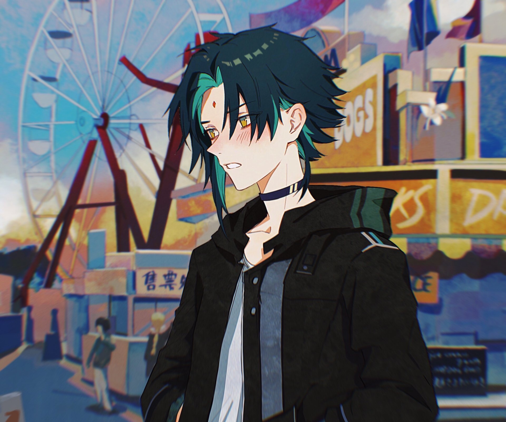 Download Two-toned Hair Xiao (Genshin Impact) Video Game Genshin Impact HD Wallpaper by SHA