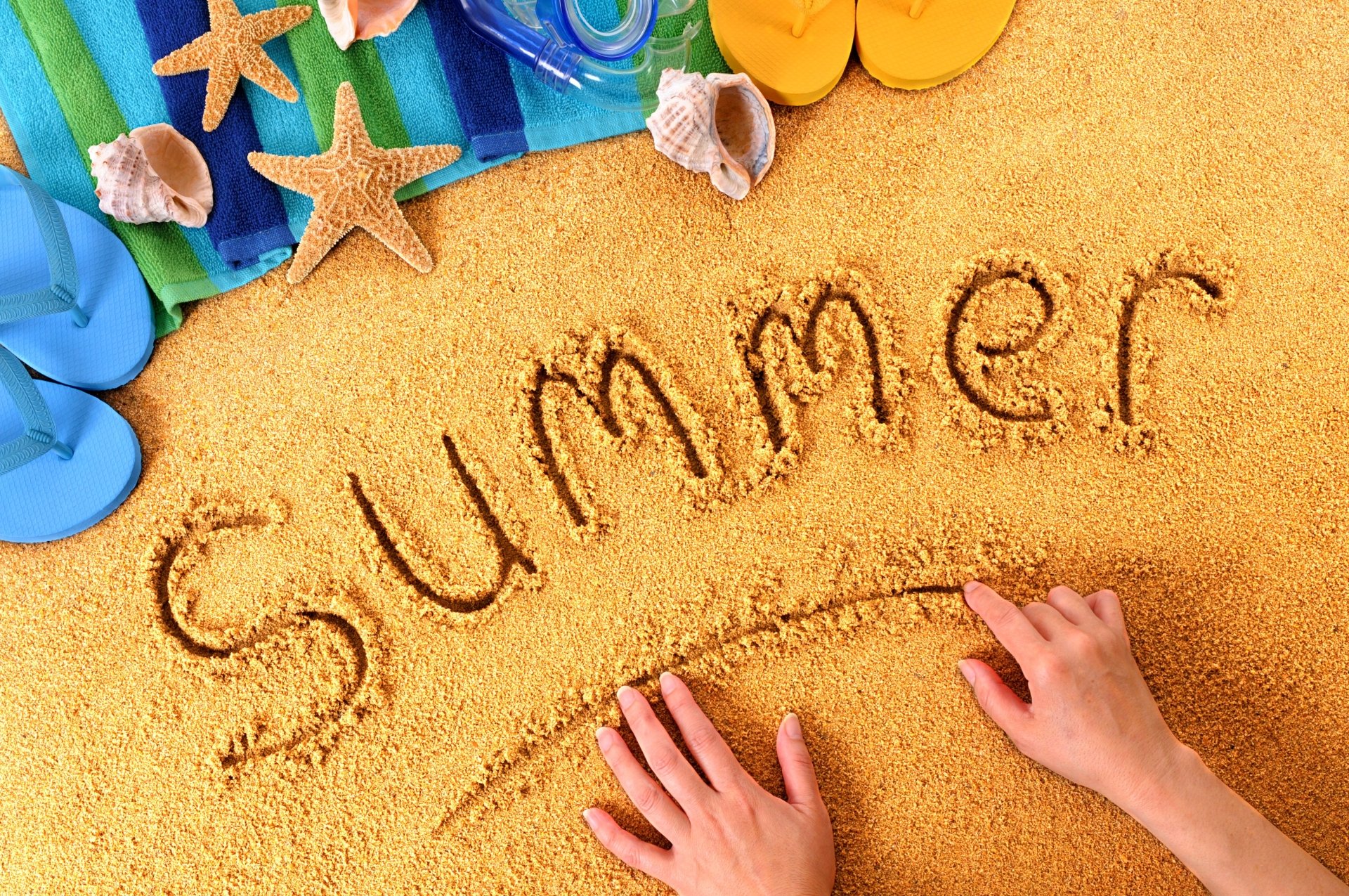 Download Sand Artistic Summer 4k Ultra HD Wallpaper