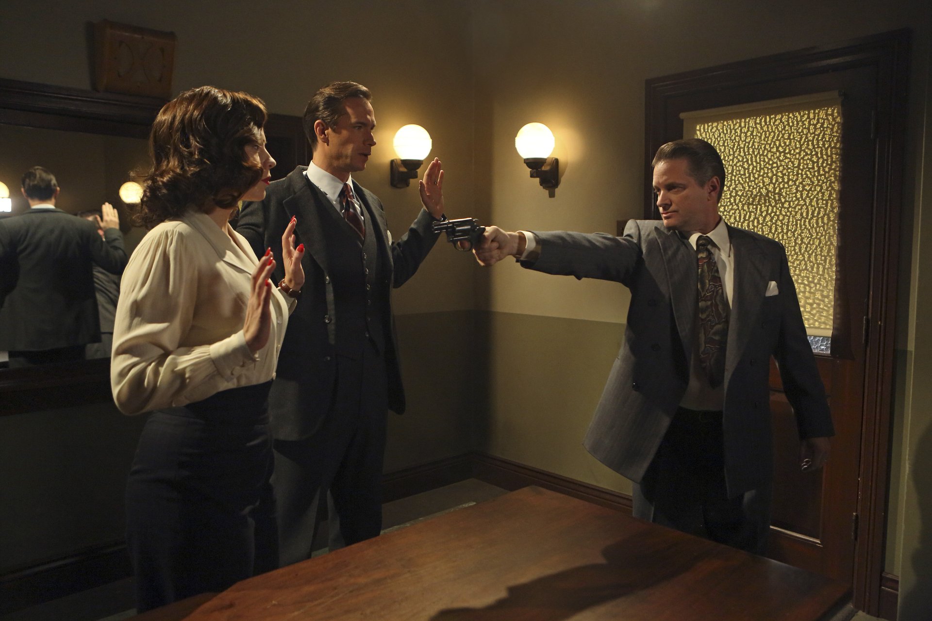 Download Edwin Jarvis James D'Arcy Hayley Atwell Peggy Carter TV Show Agent Carter HD Wallpaper