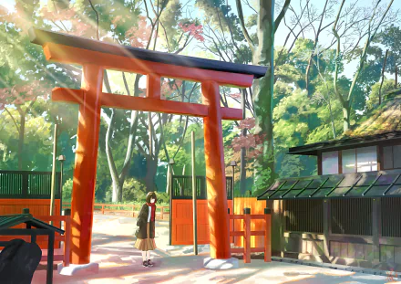 torii Anime girl anime girl HD Desktop Wallpaper | Background Image