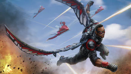 Falcon (Marvel Comics) Comic HD Desktop Wallpaper | Background Image