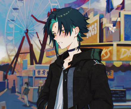 two-toned hair Xiao (Genshin Impact) video game Genshin Impact HD Desktop Wallpaper | Background Image