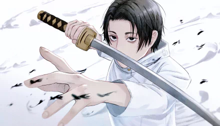 hand school uniform black hair Yuta Okkotsu Anime Jujutsu Kaisen HD Desktop Wallpaper | Background Image