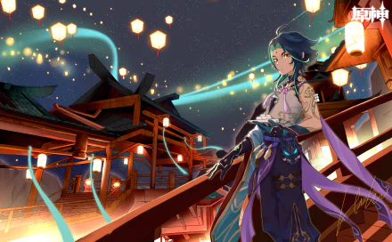Lantern Rite (Genshin Impact) Xiao (Genshin Impact) video game Genshin Impact HD Desktop Wallpaper | Background Image
