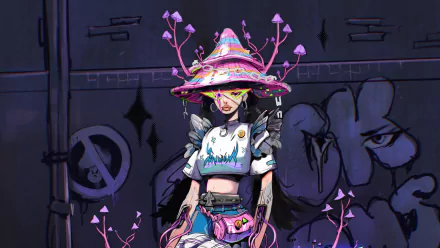 mushroom Sci Fi woman HD Desktop Wallpaper | Background Image