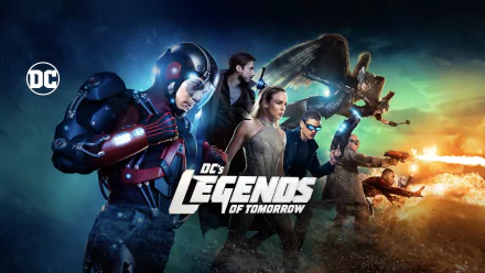Martin Stein Firestorm (DC Comics) Kendra Sanders Carter Hall Heat Wave (DC Comics) Rip Hunter Captain Cold Hawkman (DC Comics) Hawkgirl (DC Comics) White Canary (DC Comics) Atom (DC Comics) TV Show DC's Legends of Tomorrow HD Desktop Wallpaper | Background Image