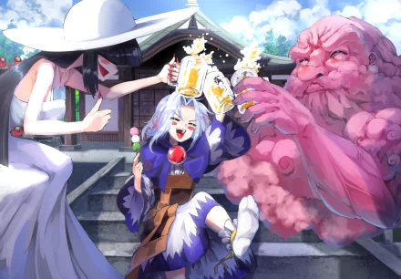 Ichirin Kumoi Unzan (Touhou) Hachisaku-sama Anime Touhou HD Desktop Wallpaper | Background Image