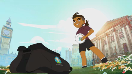 Skillzy mascot soccer UEFA EURO 2020 Sports HD Desktop Wallpaper | Background Image
