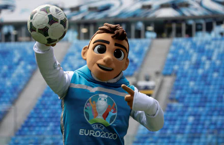 Skillzy mascot soccer UEFA EURO 2020 Sports HD Desktop Wallpaper | Background Image