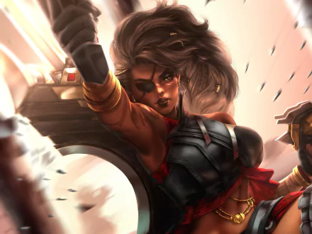 Samira (League of Legends) video game League Of Legends HD Desktop Wallpaper | Background Image