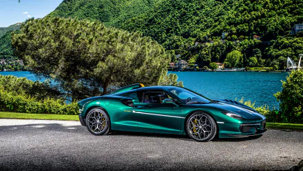 supercar green car car vehicle Touring Arese RH95 HD Desktop Wallpaper | Background Image