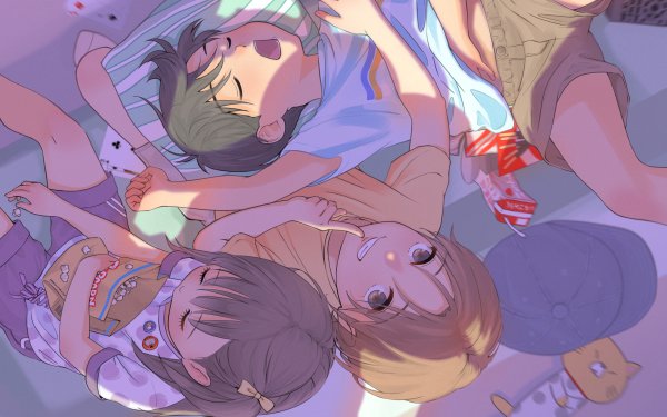 Anime Friends Sleeping Cute HD Wallpaper | Background Image