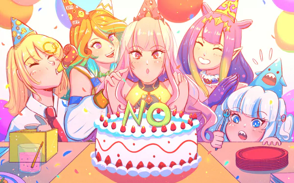 hololive Takanashi Kiara Ninomae Ina'nis Watson Amelia Mori Calliope Gawr Gura Anime Virtual Youtuber HD Desktop Wallpaper | Background Image