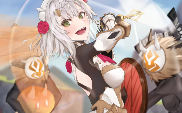 Noelle (Genshin Impact) video game Genshin Impact HD Desktop Wallpaper | Background Image