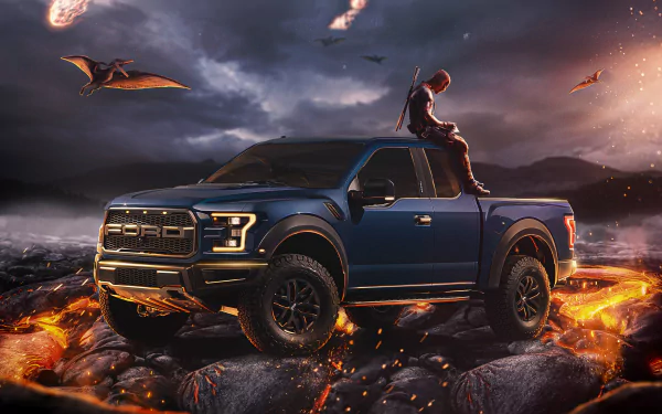 Deadpool vehicle Ford F-150 HD Desktop Wallpaper | Background Image