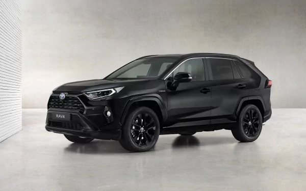 black car SUV compact car car Toyota vehicle Toyota RAV4 Hybrid HD Desktop Wallpaper | Background Image