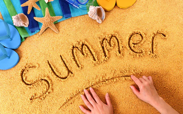 sand artistic summer HD Desktop Wallpaper | Background Image