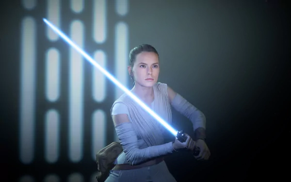 Jedi Rey (Star Wars) video game Star Wars Battlefront II (2017) HD Desktop Wallpaper | Background Image