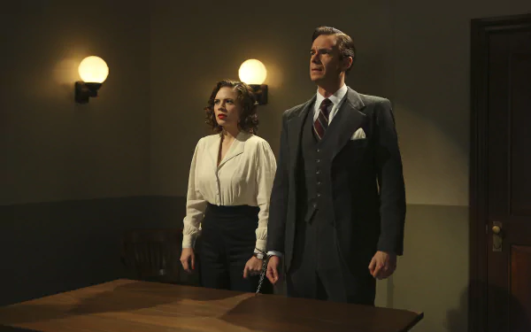 Edwin Jarvis James D'Arcy Peggy Carter Hayley Atwell TV Show Agent Carter HD Desktop Wallpaper | Background Image