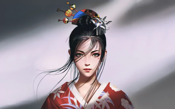 black hair fantasy oriental HD Desktop Wallpaper | Background Image