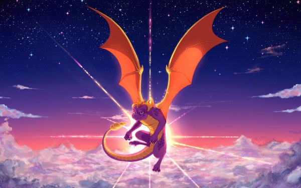 Video Game Spyro the Dragon Spyro Dragon Wings Flying HD Wallpaper | Background Image