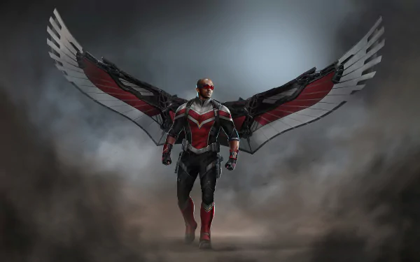 wings Sam Wilson Anthony Mackie Falcon (Marvel Comics) TV Show The Falcon and the Winter Soldier HD Desktop Wallpaper | Background Image