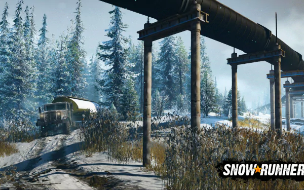 video game SnowRunner HD Desktop Wallpaper | Background Image