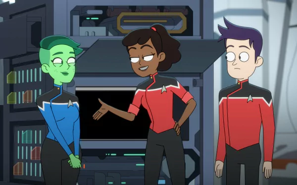 D'Vana Tendi Brad Boimler Beckett Mariner Star Trek TV Show Star Trek: Lower Decks HD Desktop Wallpaper | Background Image