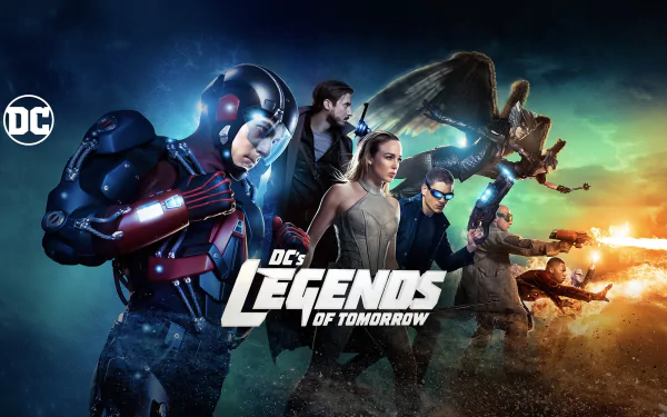 Martin Stein Firestorm (DC Comics) Kendra Sanders Carter Hall Heat Wave (DC Comics) Rip Hunter Captain Cold Hawkman (DC Comics) Hawkgirl (DC Comics) White Canary (DC Comics) Atom (DC Comics) TV Show DC's Legends of Tomorrow HD Desktop Wallpaper | Background Image
