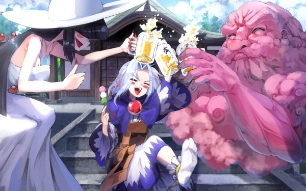 Anime Touhou Hachisaku-sama Unzan Ichirin Kumoi HD Wallpaper | Background Image