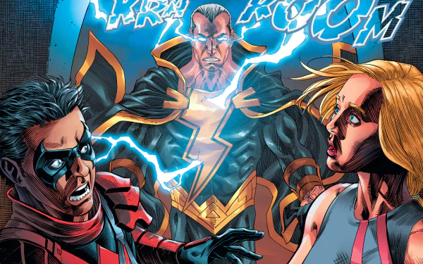 DC Comics Damian Wayne Nightwing Kara Zor‑El Black Adam Comic Injustice 2 HD Desktop Wallpaper | Background Image