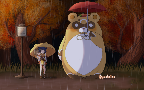 Anime Crossover Xiangling Yaoyao Guoba My Neighbor Totoro HD Wallpaper | Background Image