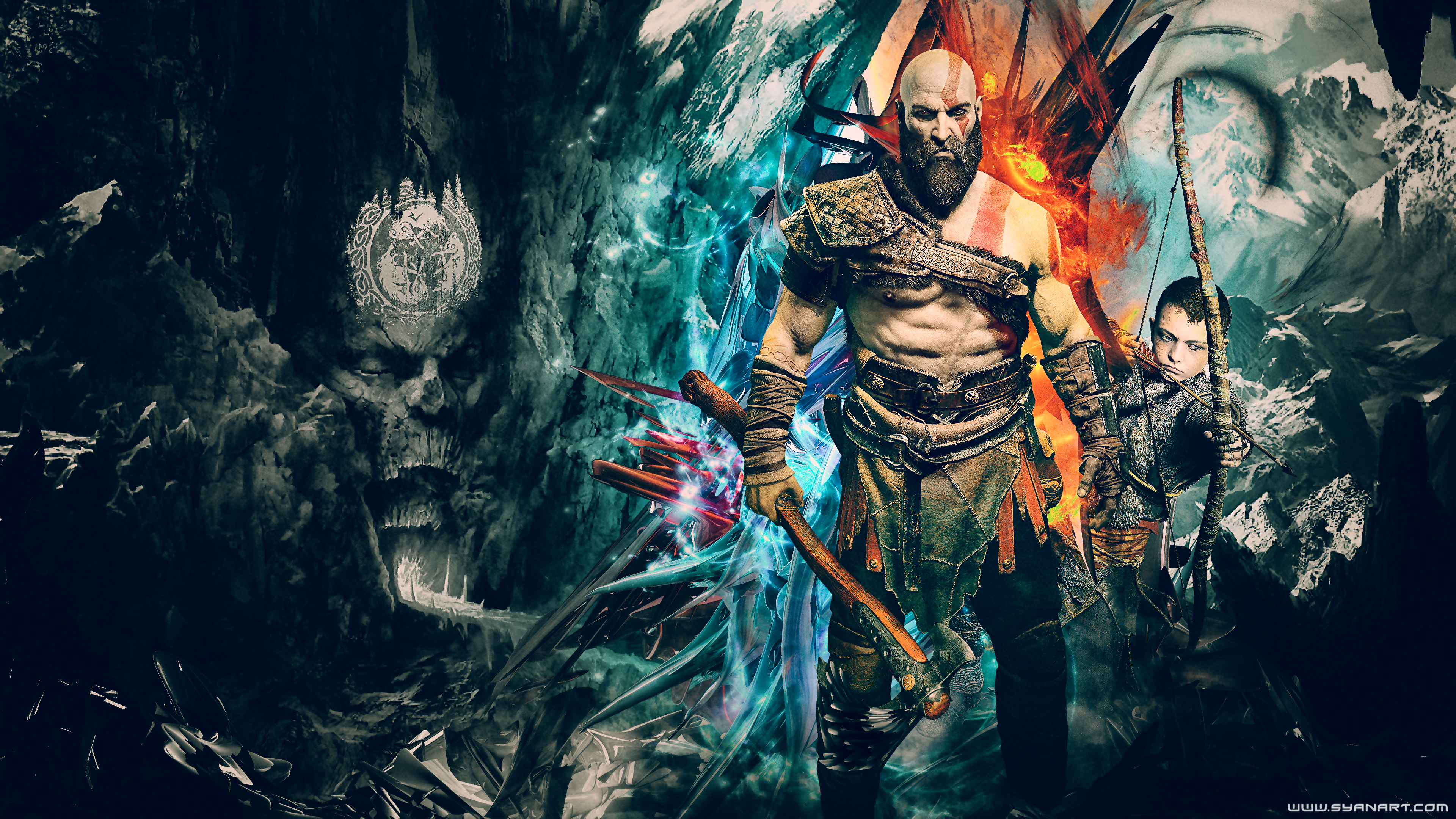 Kratos, Atreus, God of War  1920x1080 Wallpaper 