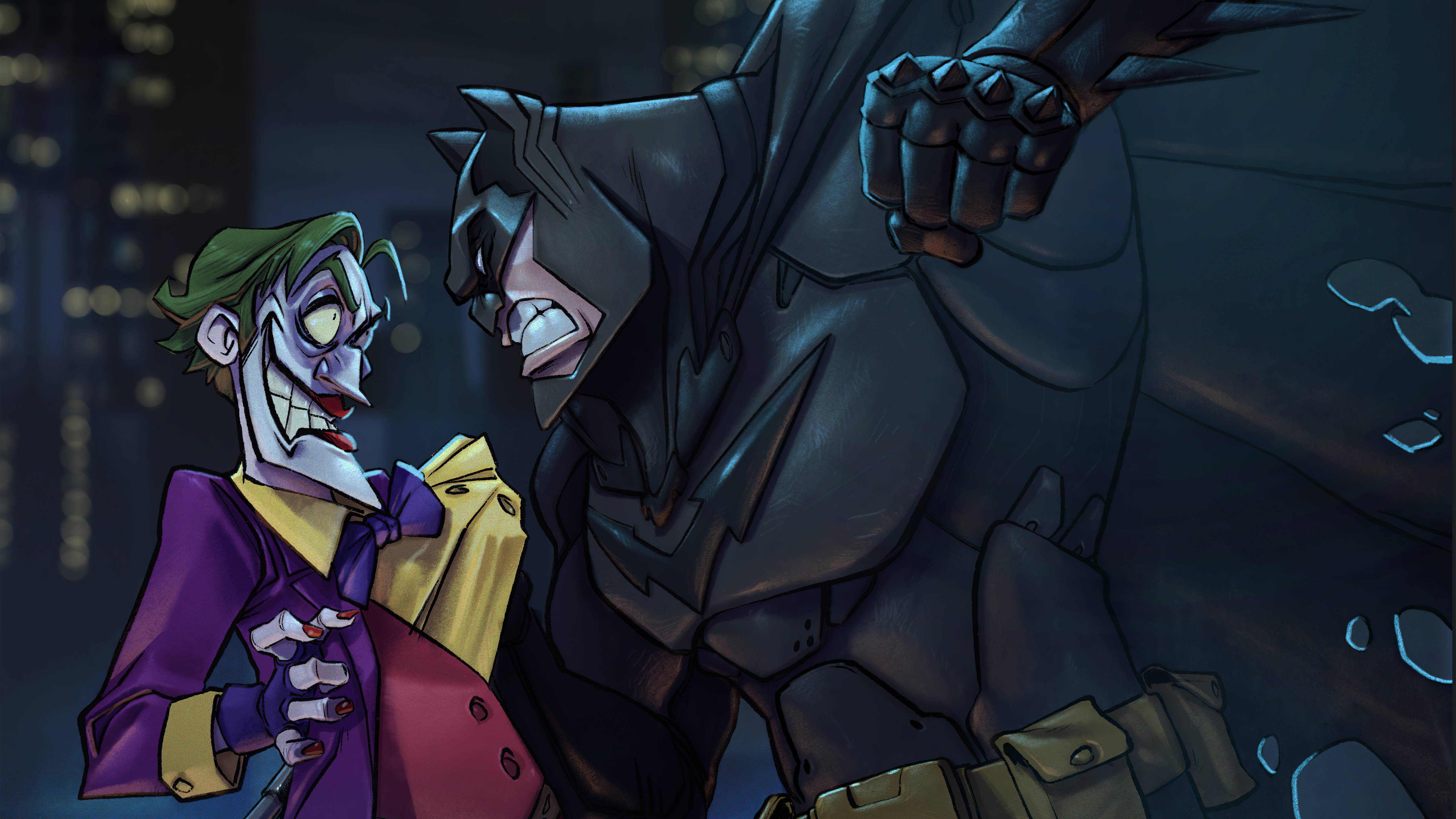 Batman Vs Joker by Renato Roldan