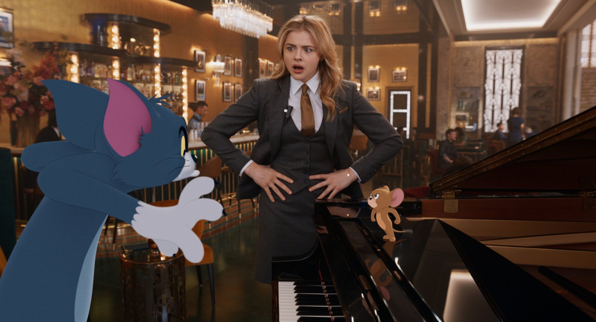 Download Chloë Grace Moretz Jerry (Tom And Jerry) Tom (Tom And Jerry) Movie Tom & Jerry HD Wallpaper