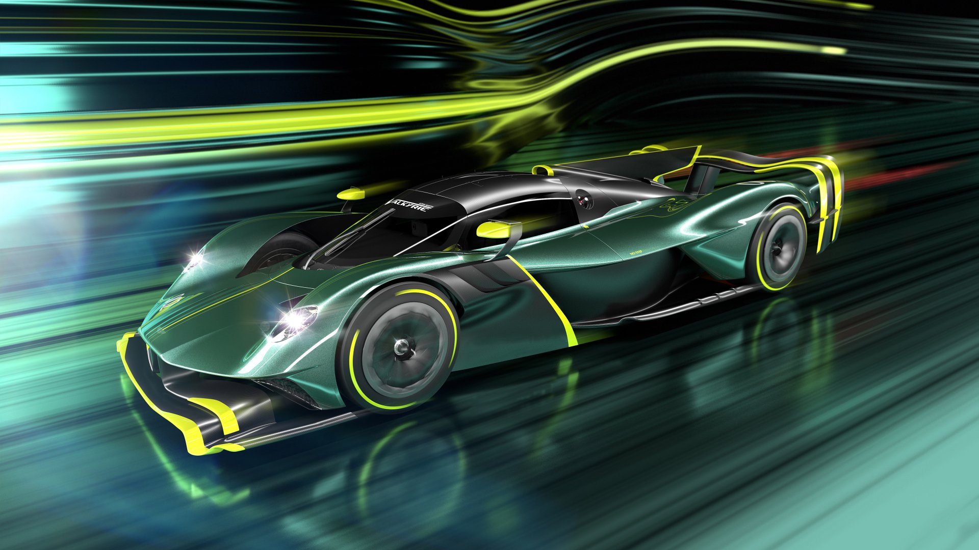 Download Supercar Green Car Car Aston Martin Vehicle Aston Martin Valkyrie 4k Ultra HD Wallpaper