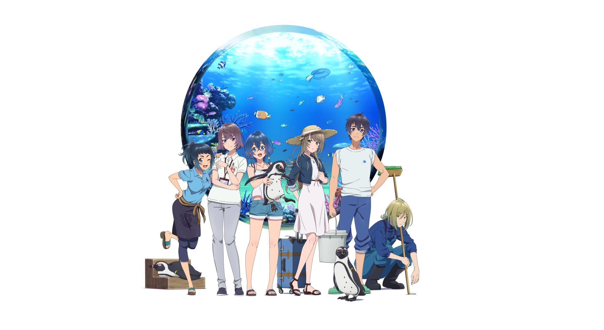 Download Kuuya Yakamashi Tsukimi Teruya Kei Nakamura Karin Kudaka Fuuka Miyazawa Kukuru Misakino Anime Aquatope Of White Sand 4k Ultra HD Wallpaper