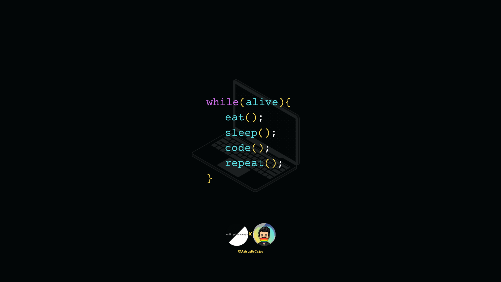 Programmer Wallpaper 4K, Life, Work, Play, Repeat, Coding