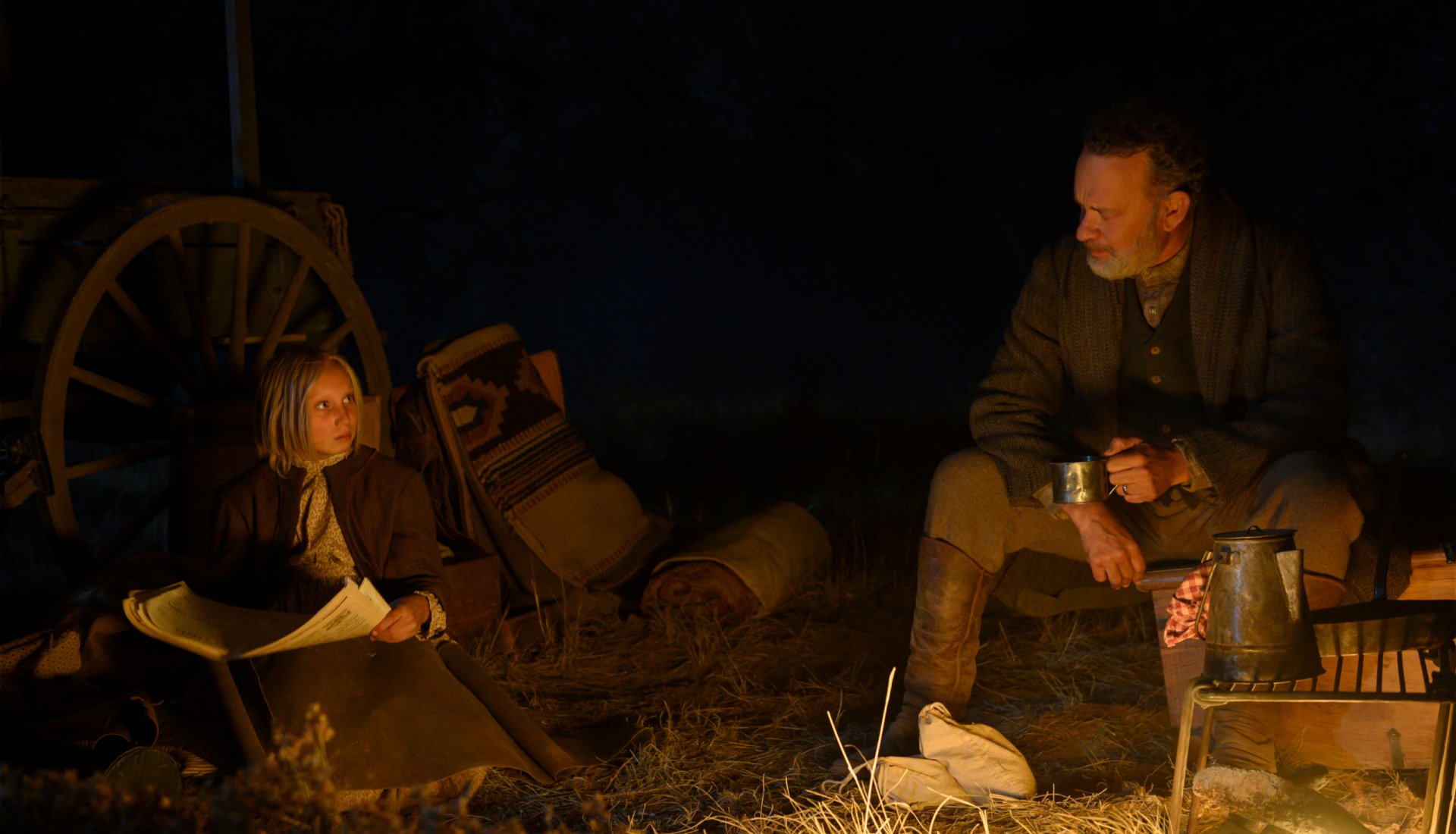 Download Helena Zengel Tom Hanks Movie News Of The World HD Wallpaper