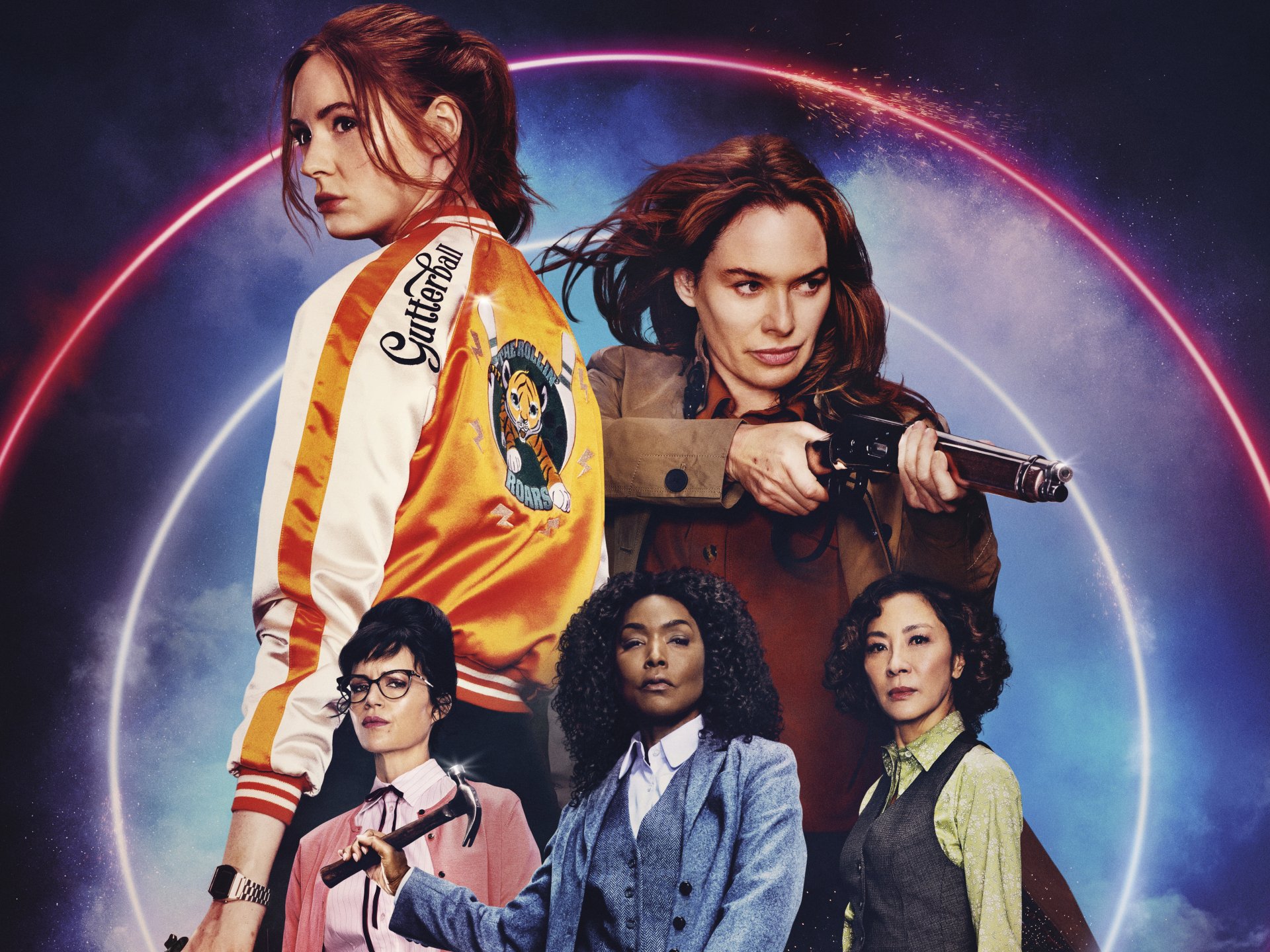 Download Michelle Yeoh Angela Bassett Carla Gugino Lena Headey Karen Gillan Movie Gunpowder Milkshake 4k Ultra HD Wallpaper