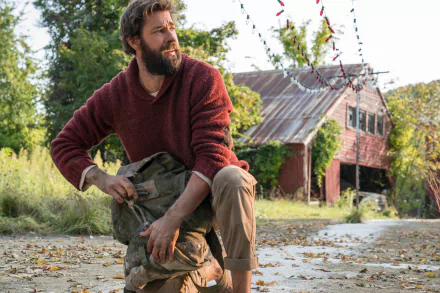 Lee Abbott John Krasinski movie A Quiet Place HD Desktop Wallpaper | Background Image