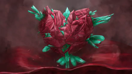  Cinnabar &amp;amp; phosphophyllite heart